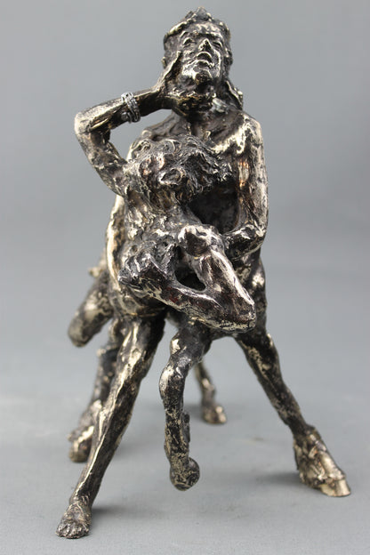 audrey flechet, sculpture, bronze, centaure, bronce, fonderie du champ bon, centaur, centauro, nésaia