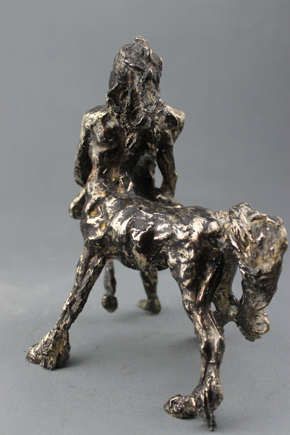 audrey flechet, sculpture, bronze, centaure, bronce, fonderie du champ bon, centaur, centauro, nésaia