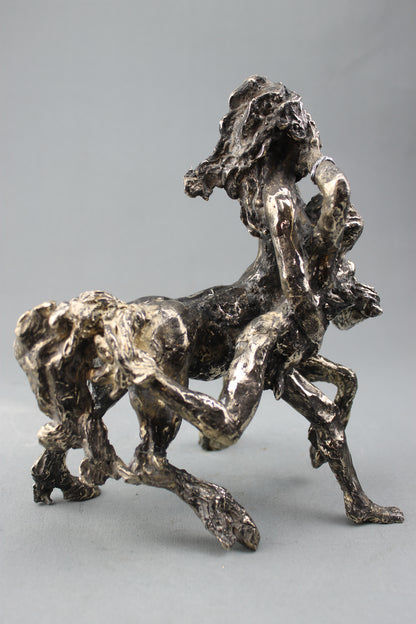 audrey flechet, sculpture, bronze, centaure, bronce, fonderie du champ bon, centaur, centauro, nésaia