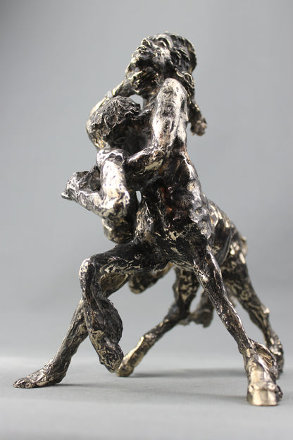 audrey flechet, sculpture, bronze, centaure, bronce, fonderie du champ bon, centaur, centauro, nésaia