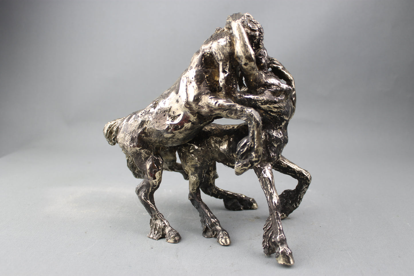 audrey flechet, sculpture, bronze, centaure, bronce, fonderie du champ bon, centaur, centauro, eurytion