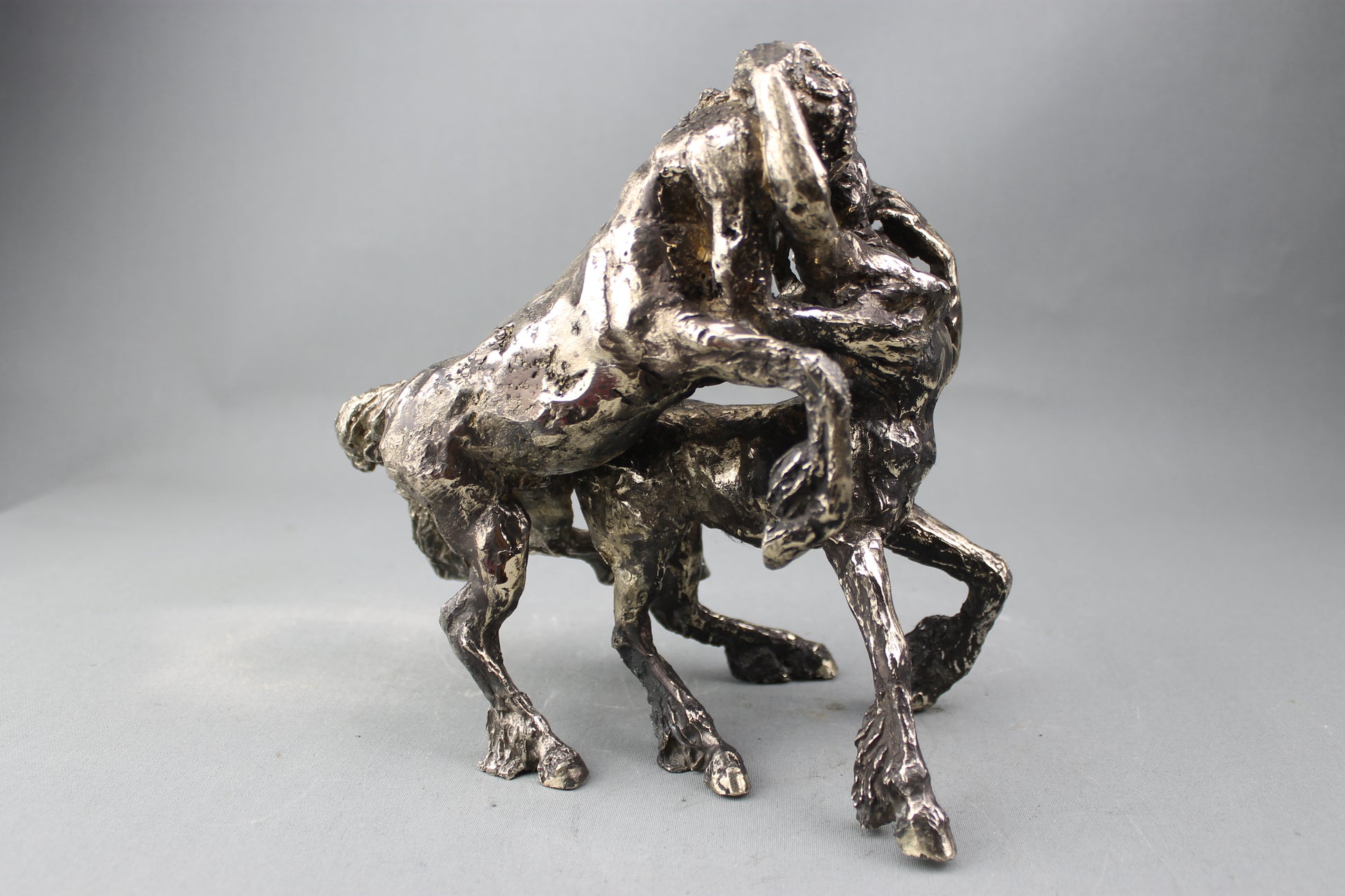 audrey flechet, sculpture, bronze, centaure, bronce, fonderie du champ bon, centaur, centauro, eurytion