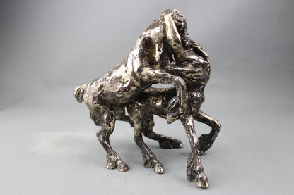 audrey flechet, sculpture, bronze, centaure, bronce, fonderie du champ bon, centaur, centauro, eurytion