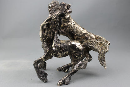pièce unique, eurytion, bronze, centaure, audrey flechet, sculpture, fonderie du champ bon, metal casting, bronce, bronzo, centaur