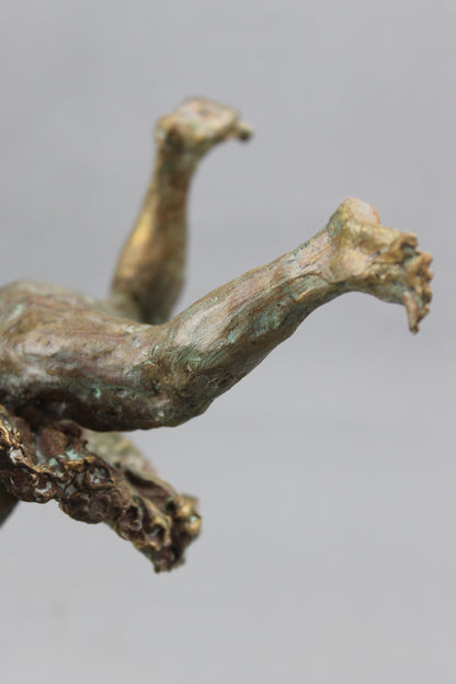 french cancan, audrey flechet, sculpture, bronze, pièce unique, cire perdue, french cancan, dace, danseuse, fonderie du champ bon, lost wax, metal casting, bérangère
