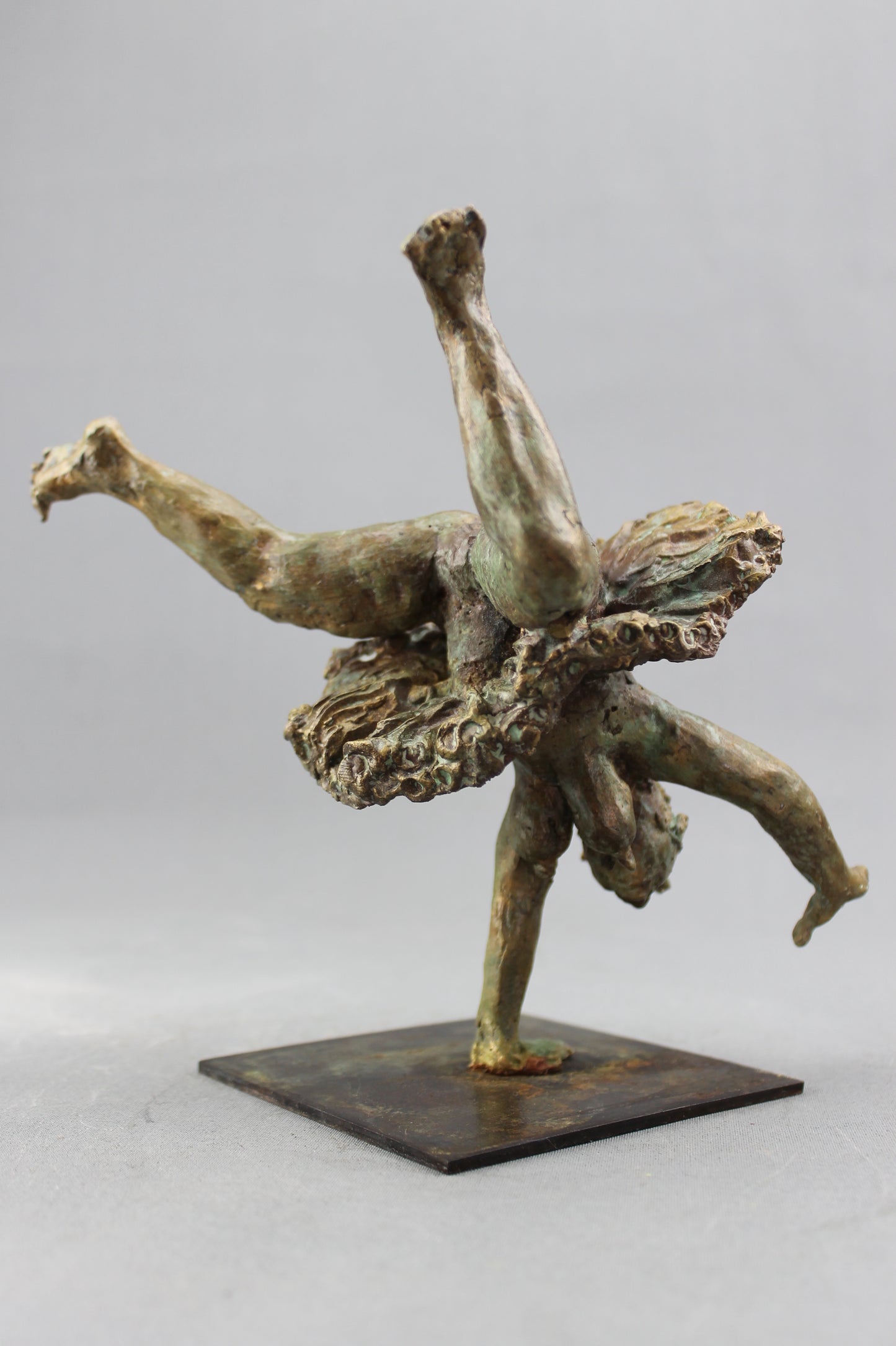 french cancan, audrey flechet, sculpture, bronze, pièce unique, cire perdue, french cancan, dace, danseuse, fonderie du champ bon, lost wax, metal casting, bérangère