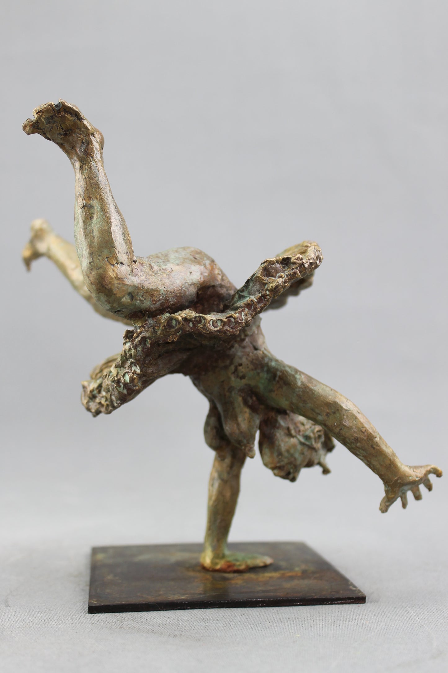 french cancan, audrey flechet, sculpture, bronze, pièce unique, cire perdue, french cancan, dace, danseuse, fonderie du champ bon, lost wax, metal casting, bérangère