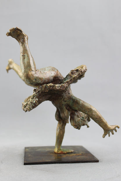 french cancan, audrey flechet, sculpture, bronze, pièce unique, cire perdue, french cancan, dace, danseuse, fonderie du champ bon, lost wax, metal casting, bérangère