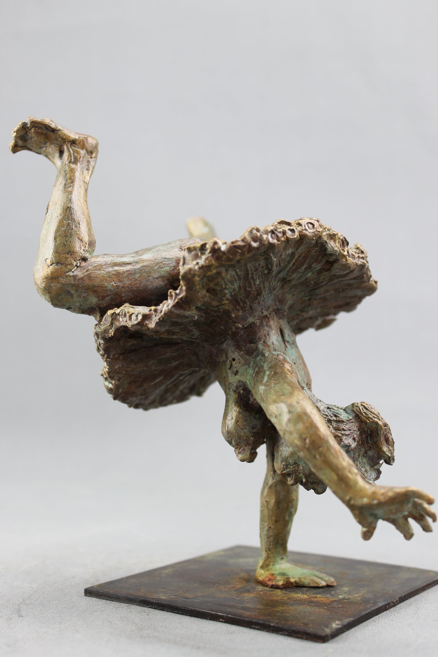 french cancan, audrey flechet, sculpture, bronze, pièce unique, cire perdue, french cancan, dace, danseuse, fonderie du champ bon, lost wax, metal casting, bérangère