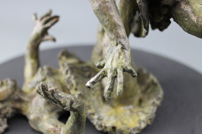 sculpture, audrey flechet, fonderie du champ bon, cancan, envol, bronze, statue, statuette, danse, cabaret