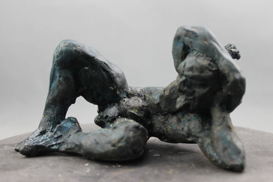 audrey flechet, flechet, sculpture, fonderie du champ bon, bronze, bronce, bronzo, lost wax, cire perdue, satyre, satyre du solstice, statue, statuette, nu, nu masculin