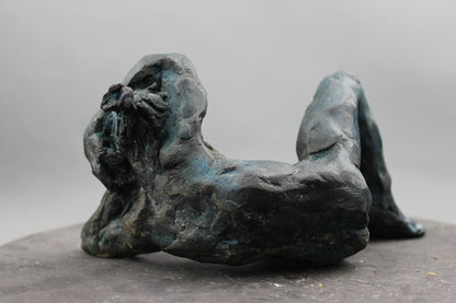 audrey flechet, flechet, sculpture, fonderie du champ bon, bronze, bronce, bronzo, lost wax, cire perdue, satyre, satyre du solstice, statue, statuette, nu, nu masculin