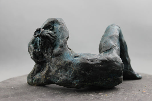 audrey flechet, flechet, sculpture, fonderie du champ bon, bronze, bronce, bronzo, lost wax, cire perdue, satyre, satyre du solstice, statue, statuette, nu, nu masculin