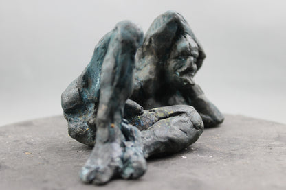 audrey flechet, flechet, sculpture, fonderie du champ bon, bronze, bronce, bronzo, lost wax, cire perdue, satyre, satyre du solstice, statue, statuette, nu, nu masculin