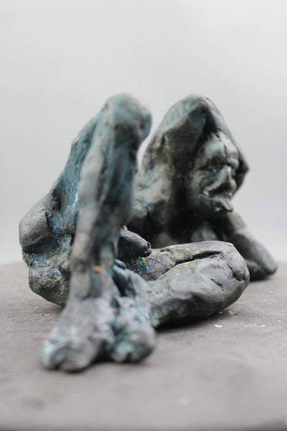 audrey flechet, flechet, sculpture, fonderie du champ bon, bronze, bronce, bronzo, lost wax, cire perdue, satyre, satyre du solstice, statue, statuette, nu, nu masculin