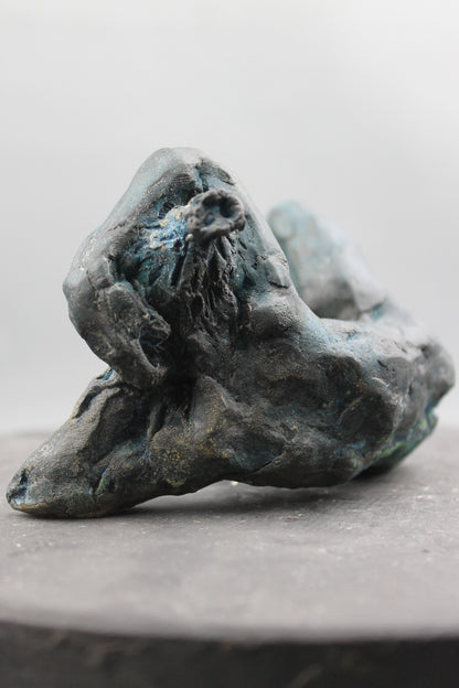 audrey flechet, flechet, sculpture, fonderie du champ bon, bronze, bronce, bronzo, lost wax, cire perdue, satyre, satyre du solstice, statue, statuette, nu, nu masculin