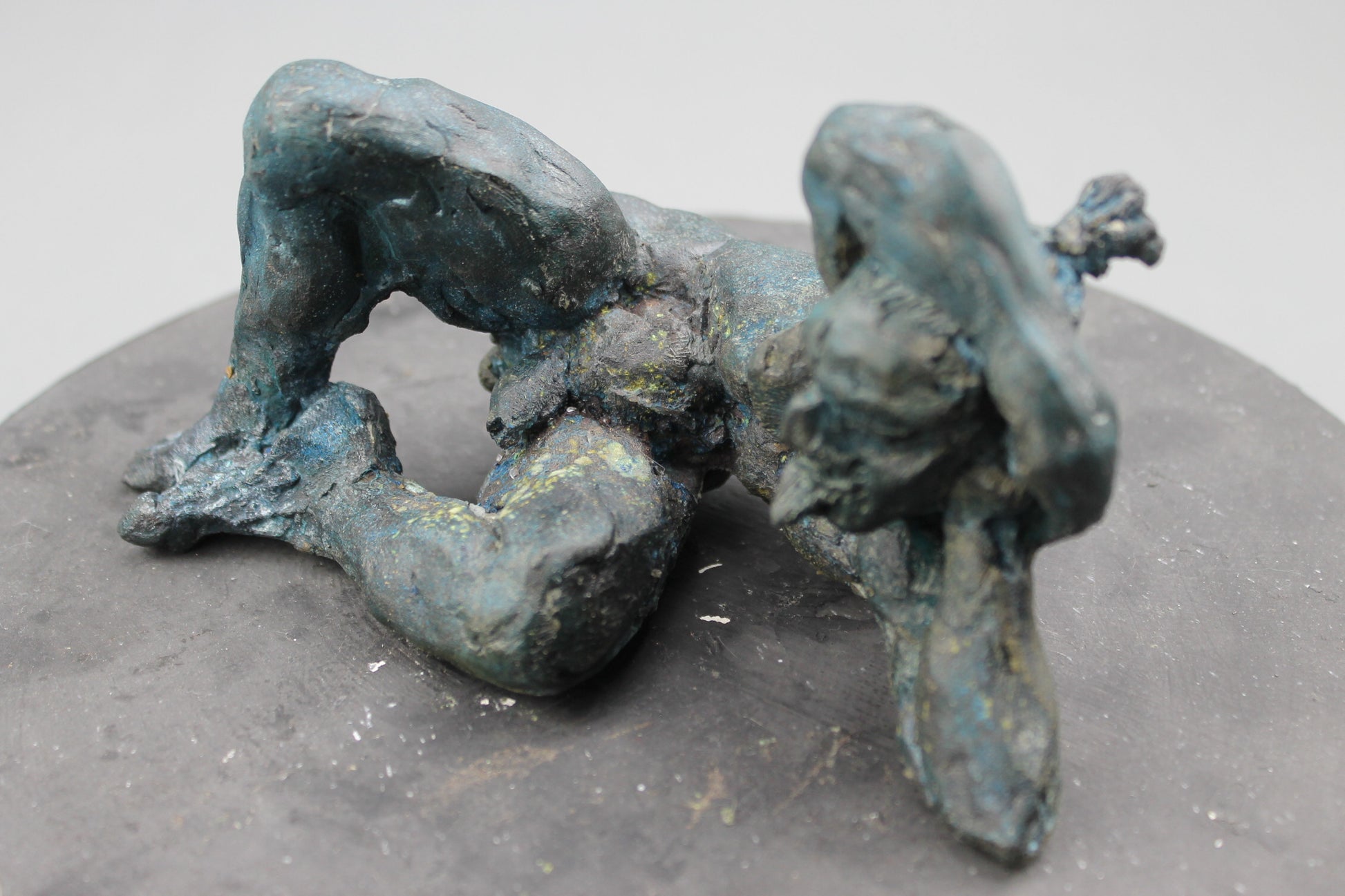 audrey flechet, flechet, sculpture, fonderie du champ bon, bronze, bronce, bronzo, lost wax, cire perdue, satyre, satyre du solstice, statue, statuette, nu, nu masculin