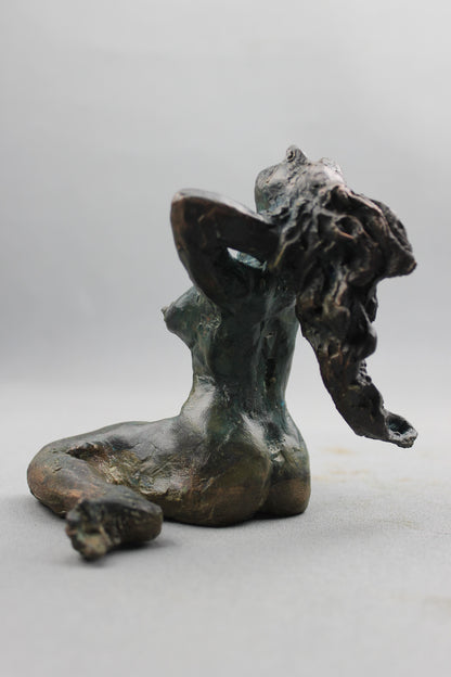 audrey flechet, flechet, sculpture, fonderie du champ bon, bronze, bronce, bronzo, lost wax, cire perdue, lascive du bocage, lascive, statue, statuette, nu, nu feminin