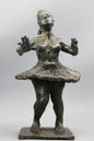 audrey flechet, flechet, sculpture, fonderie du champ bon, film stop motion, bronze, cancan, danseuse, film animation, film stop motion, mouvement suspendu