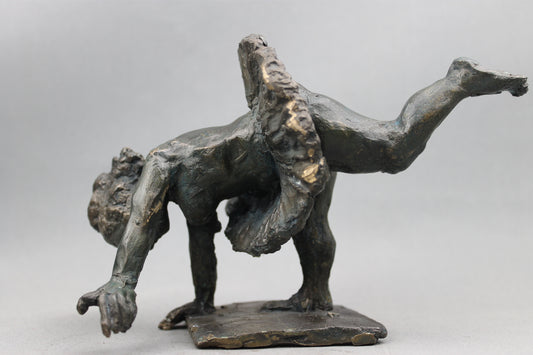audrey flechet, flechet, sculpture, fonderie du champ bon, film stop motion, bronze, cancan, danseuse, film animation, film stop motion,envol inattendu