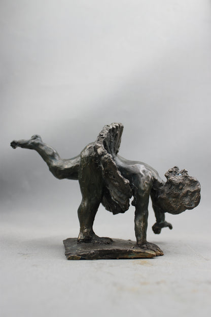 audrey flechet, flechet, sculpture, fonderie du champ bon, film stop motion, bronze, cancan, danseuse, film animation, film stop motion,envol inattendu