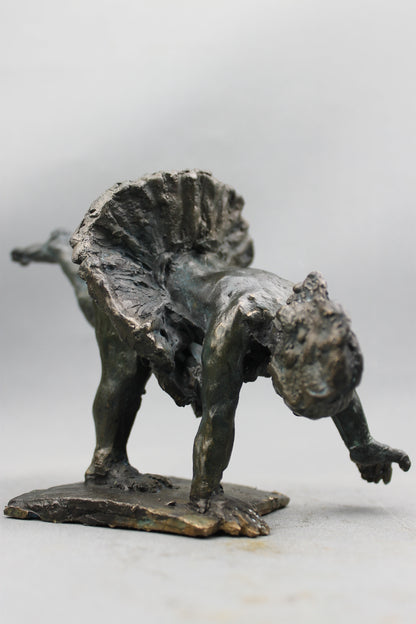 audrey flechet, flechet, sculpture, fonderie du champ bon, film stop motion, bronze, cancan, danseuse, film animation, film stop motion,envol inattendu