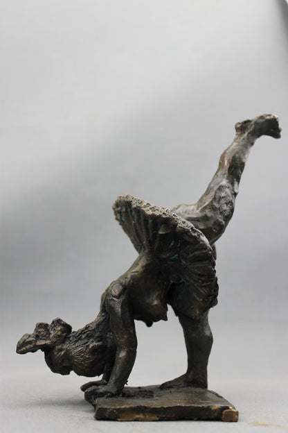 audrey flechet, flechet, sculpture, fonderie du champ bon, film stop motion, bronze, cancan, danseuse, film animation, film stop motion, culbute de la donzelle
