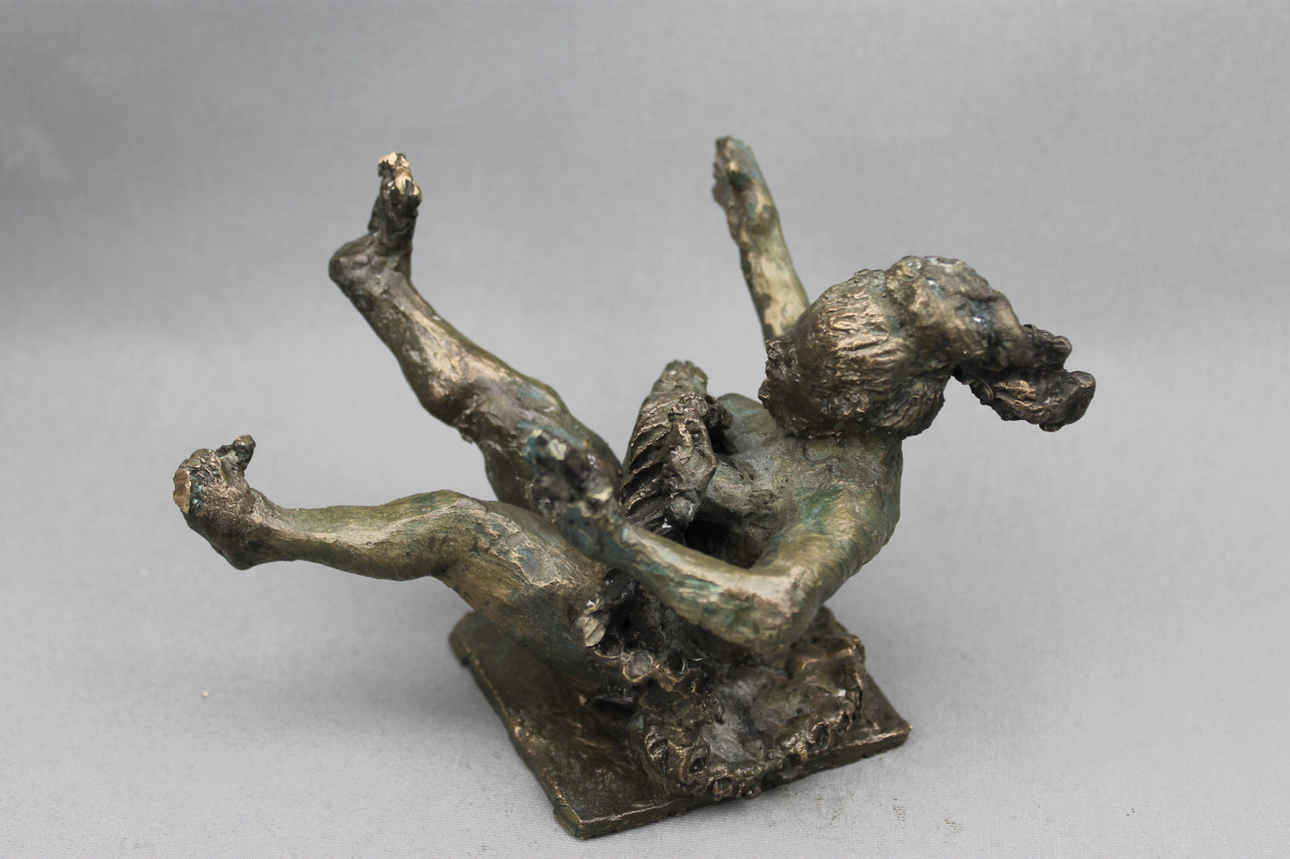 audrey flechet, flechet, sculpture, fonderie du champ bon, film stop motion, bronze, cancan, danseuse, film animation, film stop motion, acrobate malchanceuse
