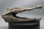 Tête de Crocodile en Bronze - Sculpture Artisanale d'Exception