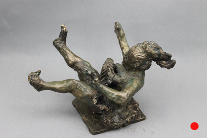 audrey flechet, flechet, sculpture, fonderie du champ bon, film stop motion, bronze, cancan, danseuse, film animation, film stop motion, acrobate malchanceuse