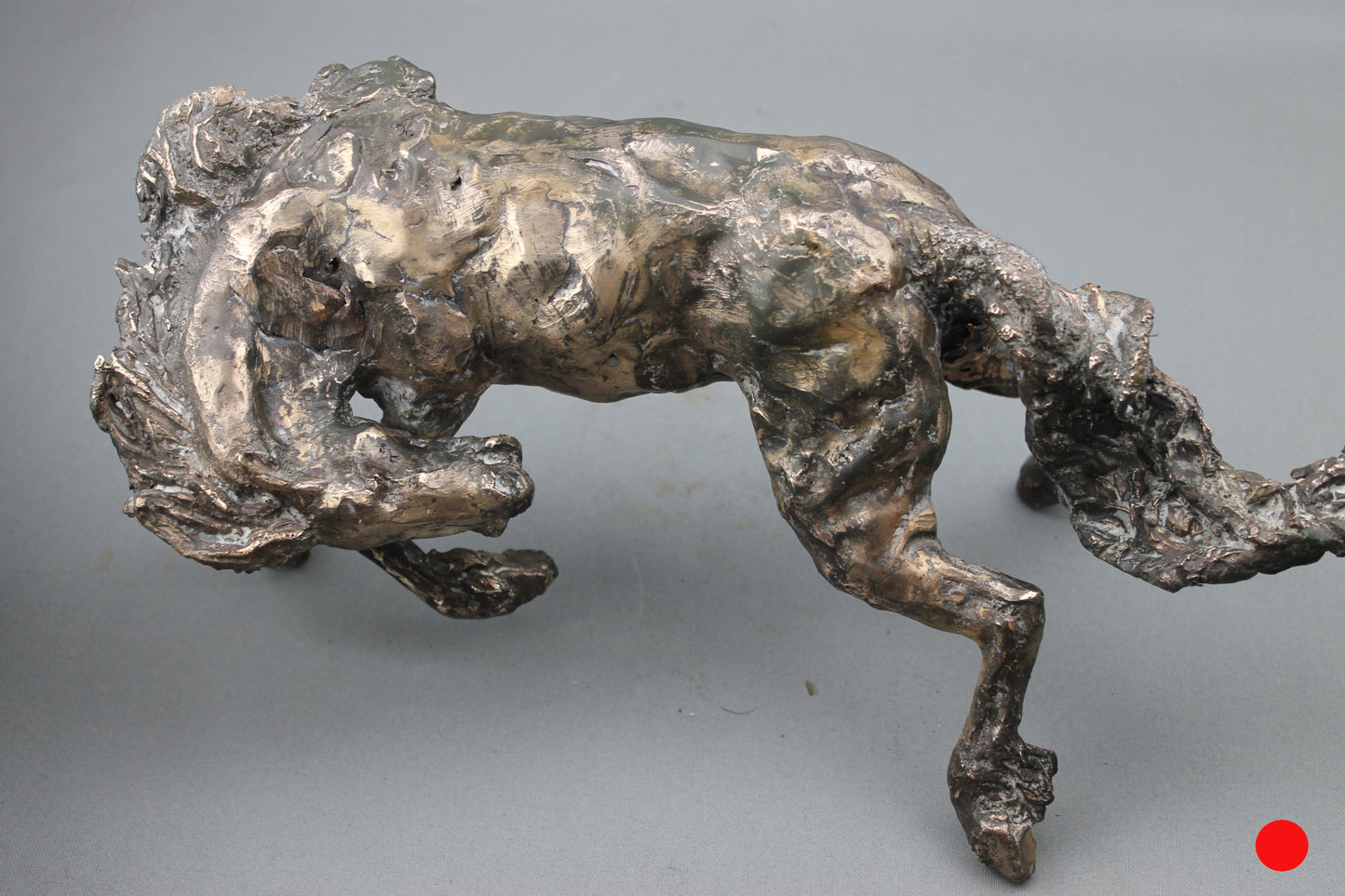 sculpture, bronze, contemporaine, audrey flechet, flechet, fonderie du champ bon, technique de la cire perdue, lost wax, statue, statuette, cheval, cabré, roulé boulé