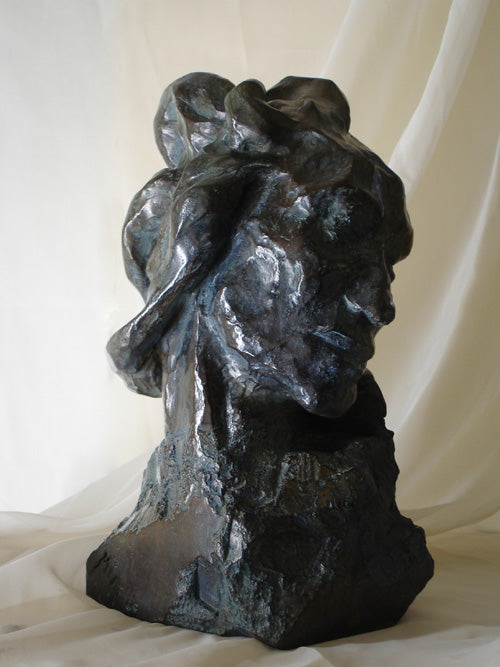 Modern Art, buste bronze, Audrey Flechet, sculpture