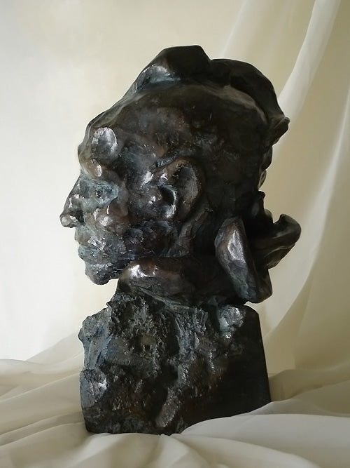 Modern Art, buste bronze, Audrey Flechet, sculpture