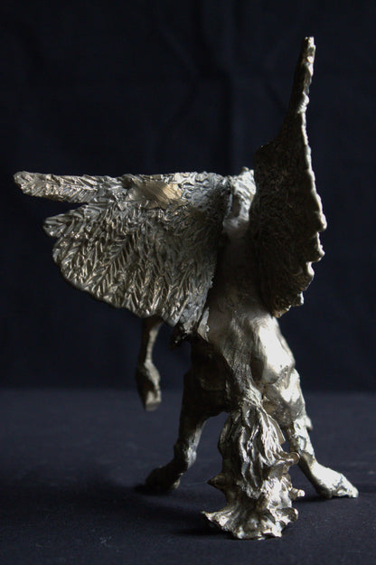 Sculpture Pégase, Audrey Flechet, bronze, audreyflechet, fonderie du champ bon, sculpture, statue bronze, cire perdue, pièce unique