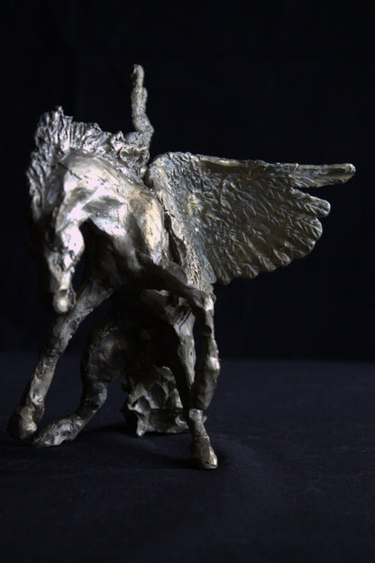 Sculpture Pégase, Audrey Flechet,bronze, audreyflechet, fonderie du champ bon, sculpture, statue bronze, cire perdue, pièce unique