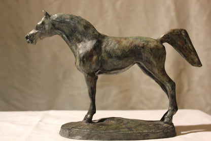 Sculpture cheval arabe, arabian horse sculpture, Audrey Flechet